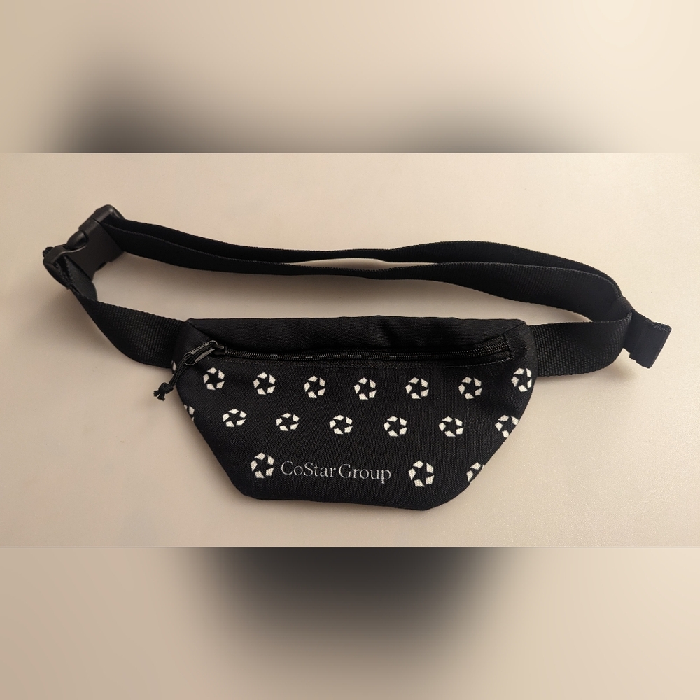 Zippered Fanny Pack With Adjustable Strap.10"x5.5". 49" Max Waist.